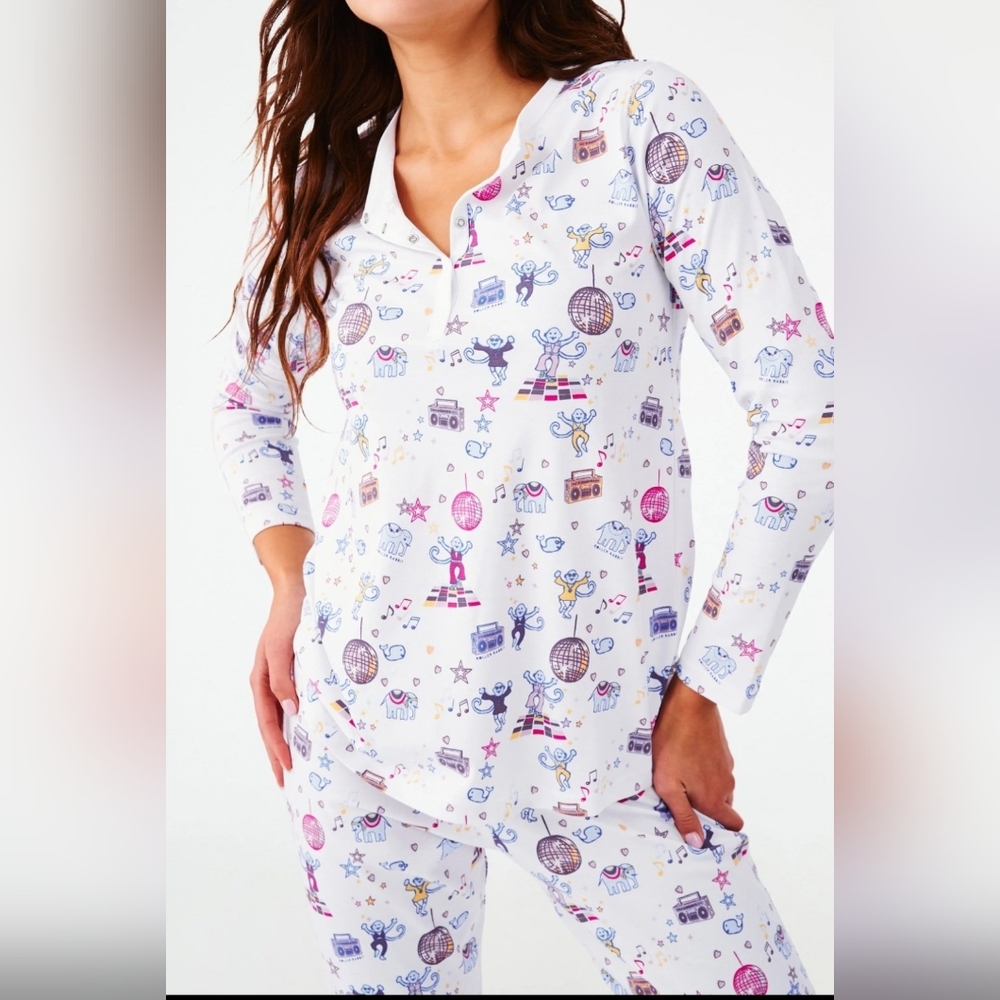 Roller Rabbit Boogie Monkeyland Pajamas***Limited Drop***